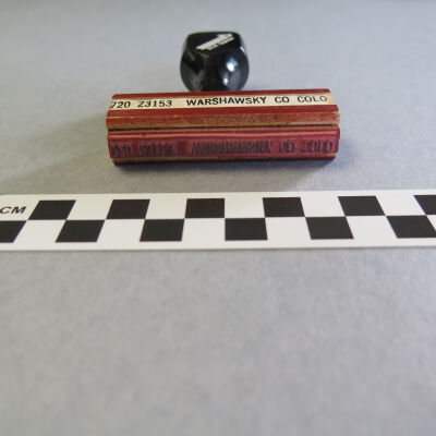 Bottom of stamp: Origsize: 0.75" (h) x 0.5" (w); Origformat: Artifact