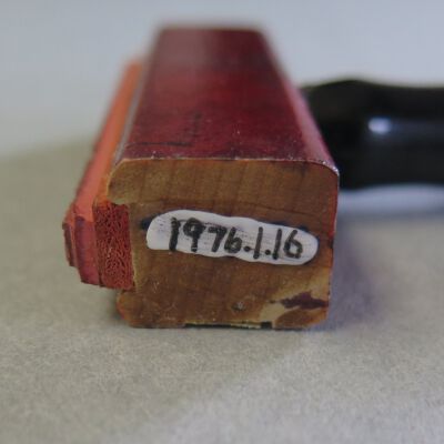 Number on stamp.: Origsize: 0.75" (h) x 0.5" (w); Origformat: Artifact