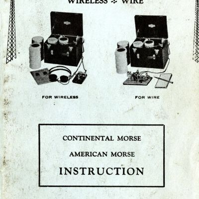 Telegraphy Instruction Book for Instructograph Machine and Morse Code