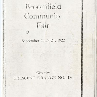 Fifth Annual Broomfield Community Fair Brochure