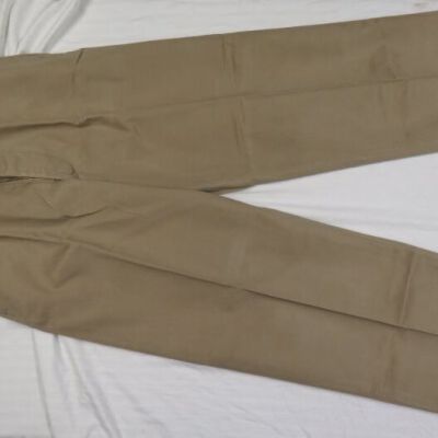 Front of pants: Origsize: 13" (w) x 40" (l) wh; Origformat: Artifact