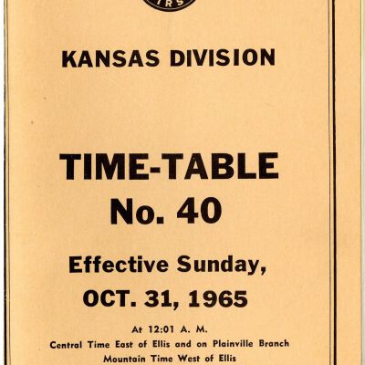 Union Pacific Railroad Employee Timetables