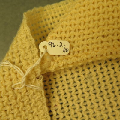 Close up of number on cape.: Origsize: 31.5" (w) x 18" (l); Origformat: Artifact