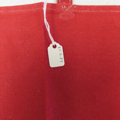 Close up of number on flag.: Origformat: Artifact