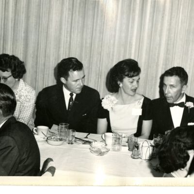 Possibly an event celebrating the start of the Broomfield Chamber of Commerce or possibly a Turnpike Land Co. or Transamerica event. event.