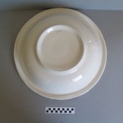 Bottom of washbasin.: Origsize: 4.75" (h) x 16.75" (; Origformat: Artifact