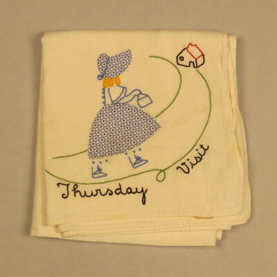 "Thursday Visit" Tea Towel