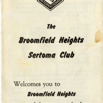 Broomfield Heights Sertoma Club Brochure