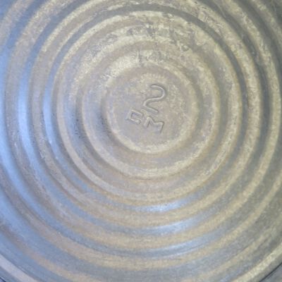 Close up of bottom of tub.: Origsize: 11" (h) x 22" (diam); Origformat: Artifact