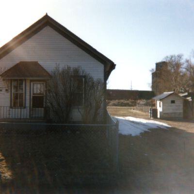 Lorraine School Building Front View Landscape