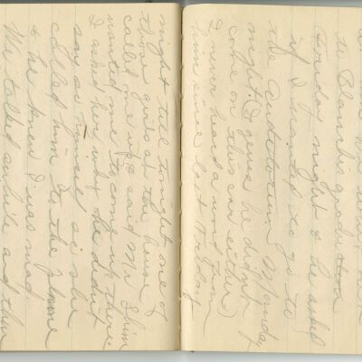 -Scanned as 300dpi jpeg by Tom Peyton as an access copy, 08/11/2015.  Pages cropped around edges by Tom Peyton, 08/27/2015.  File originally named, "2015.18.3 page 32-33 300 dpi c."  The object ID has since been changed from 2015.18.3 to 2015.18.2.
-File renamed and uploaded to PastPerfect by Kevin Smith,08/09/2016
