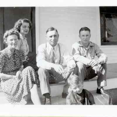 Brunner Family on Brunner Farmhouse Porch