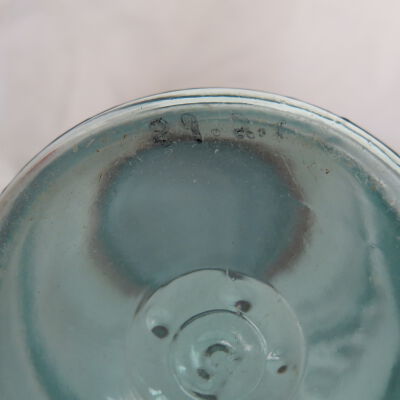 Number on bottom of jar.: Origsize: 7" (h) x 3.25" (dia); Origformat: Artifact