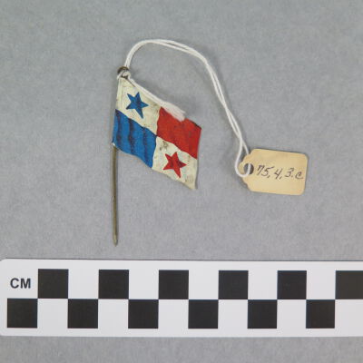 Miniature Panama Republic Flag From Depot Attic