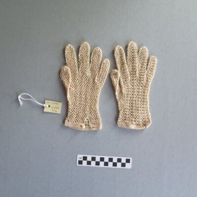 Gloves: Origsize: 5" (w) x 8" (l); Origformat: Artifact