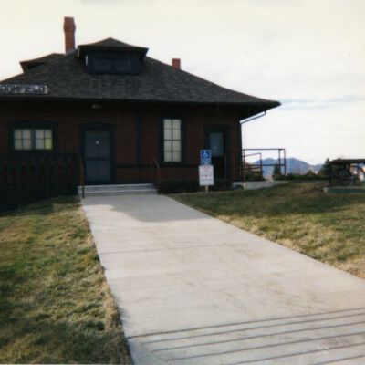 Ph.1131a Broomfield Depot Museum exterior, circa 1995: Origsize: 3.5" x 5"; Origformat: Print-Photographic; Resolution: 1050dpi