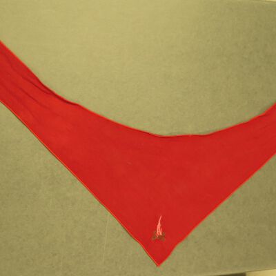 Back of scarf.: Origsize: 29" (w) x 8" (l); Origformat: Artifact