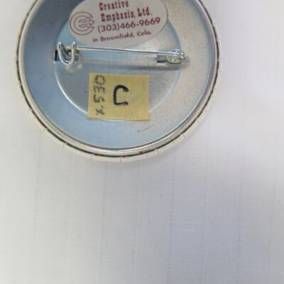 Back of button.: Origsize: 2.25" (dia); Origformat: Artifact