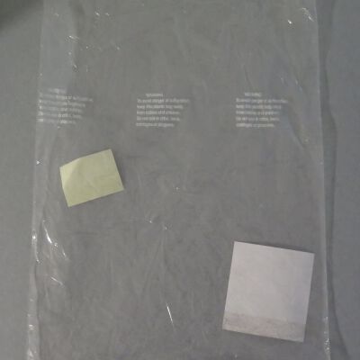 Bag hat came in.: Origsize: 5" (h) x 8" (w) x 11; Origformat: Artifact