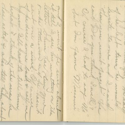 -Scanned as 300dpi jpeg by Tom Peyton as an access copy, 08/11/2015.  Pages cropped around edges by Tom Peyton, 08/27/2015.  File originally named, "2015.18.3 page 44-45 300 dpi c."  The object ID has since been changed from 2015.18.3 to 2015.18.2.
-File renamed and uploaded to PastPerfect by Kevin Smith,08/09/2016
