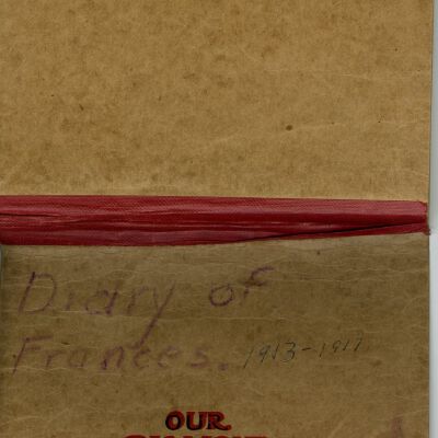 Frances Cron Diary 1913-1917, covers: Origformat: Book; Resolution: 300dpi
