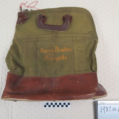 Money Bag for Tranporting Toll Change - Denver-Boulder Turnpike