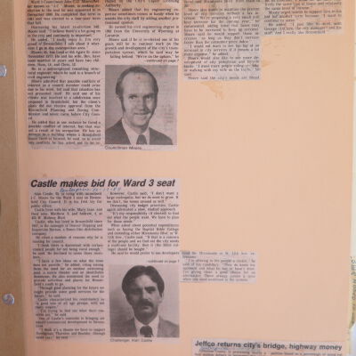 Scrapbook of Broomfield newpaper articles 1985-1986