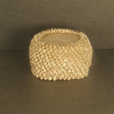 Front of hat.