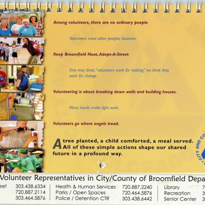 2005 City and County of Broomfield Calendar