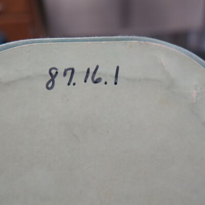 Number detail on bottom: Origsize: 2.75" (h) x 13.75" (; Origformat: Artifact
