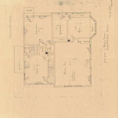 Positive Blueprint of the Broomfield Depot, Main Floor Plan