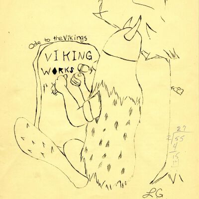 "Ode to the Vikings - Viking Works" - Student Writings Collection ca. 1969