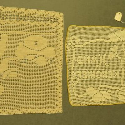 Back of doilies.: Origsize: 10" (w) x 10" (l); Origformat: Artifact