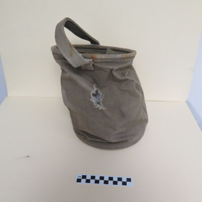 World War II U.S. Military Collapsable Water Bucket