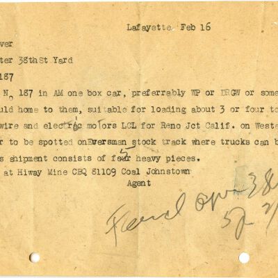 Rick Steele Collection (Lafeyette Depot Papers)