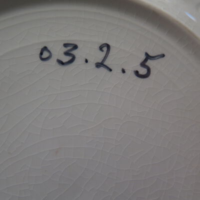 Bottom of second bowl: Origsize: 2" (h) x 8.25" (dia); Origformat: Artifact