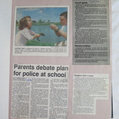 Scrapbook of Broomfield newspaper articles from May 1996- Dec1996