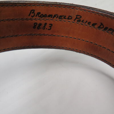 Inside of belt.: Origsize: 7" (h) x 2" (w) x 10; Origformat: Artifact