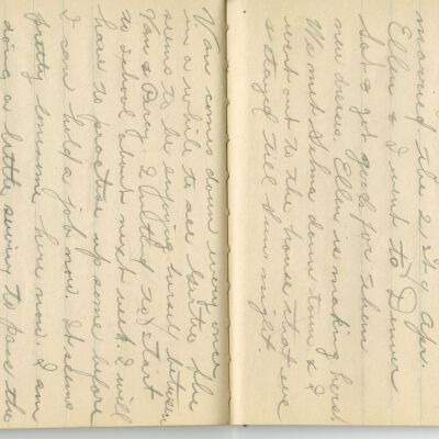 -Scanned as 300dpi jpeg by Tom Peyton as an access copy, 08/11/2015.  Pages cropped around edges by Tom Peyton, 08/27/2015.  File originally named, "2015.18.3 page 52-53 300 dpi c."  The object ID has since been changed from 2015.18.3 to 2015.18.2.
-File renamed and uploaded to PastPerfect by Kevin Smith,08/09/2016
