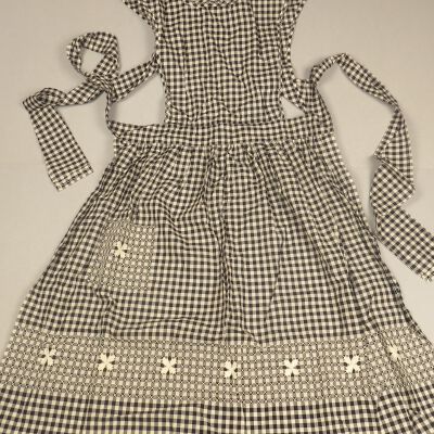 Black and White Gingham Apron