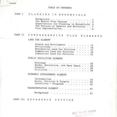 1988 Master Plan for Broomfield