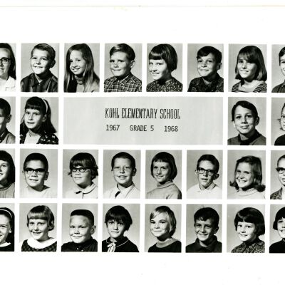Kohl Elementary School 1967 Grade 5 1968 Class Photo