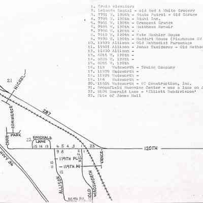Map of Southwest corner of Broomfield