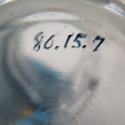 Bottom of jar: Origsize: 5" (h) x 3" (dia); Origformat: Artifact
