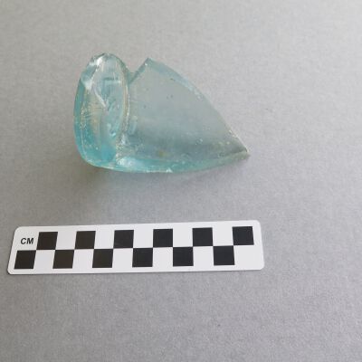 Other side of bottle.: Origsize: 3.25" (h) x 2.5" (di; Origformat: Artifact