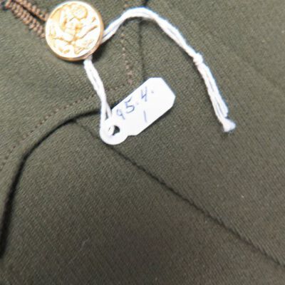 Close up of number on jacket.: Origsize: 16.5" (w) x 32.5" (l; Origformat: Artifact