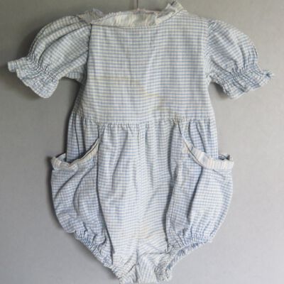 Back of romper: Origsize: 8" (w) x 16" (l); Origformat: Artifact