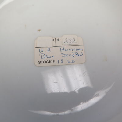 Sticker on bowl: Origsize: 1.75" (h) x 9" (dia); Origformat: Artifact
