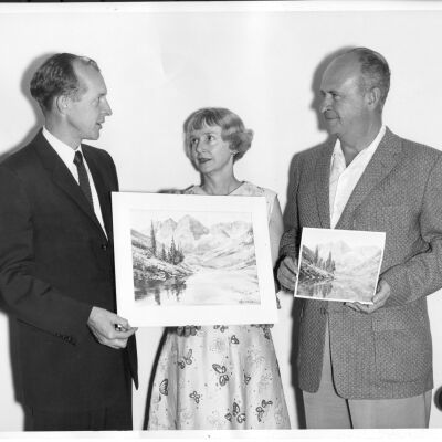 George A. Price, John W. Skinner, and His Wife