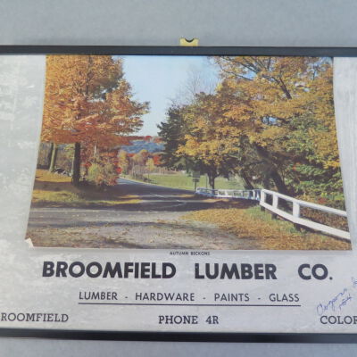 Broomfield Lumber Co. Calendar 1959